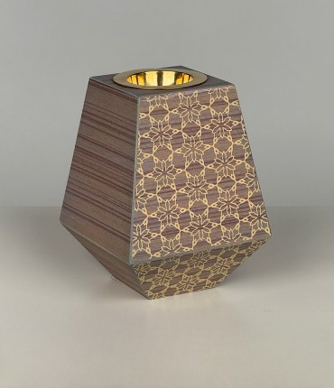 WOODEN MUBKHAR  - ISLAMIC GOLD