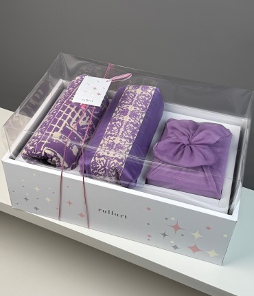 GIFT PACKAGE - SCARF -  PURPLE