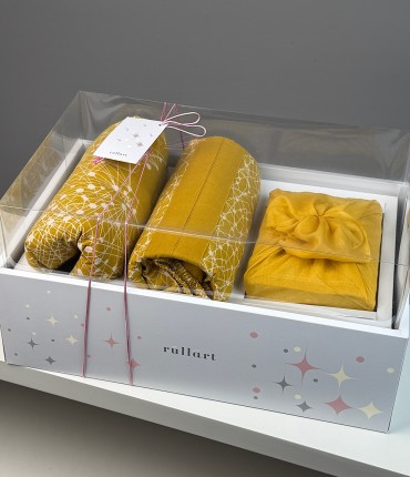 GIFT PACKAGE - SCARF - MUSTARD