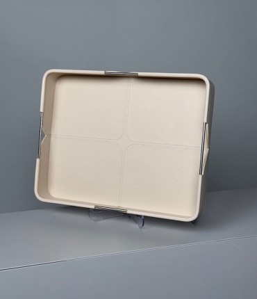 LARGE RECTANGULAR TRAY - CREAM